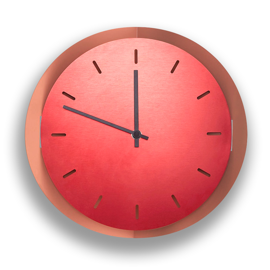 pop up clock for incipit by li-do laboratore innocenti design office